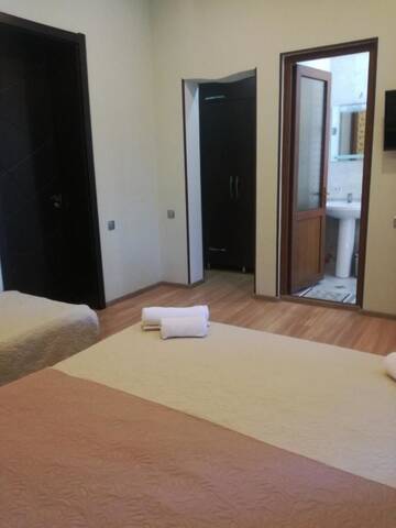 Фото номера Трехместный номер с собственной ванной комнатой Мини-отель Guest House Kakheti г. Кварели 6